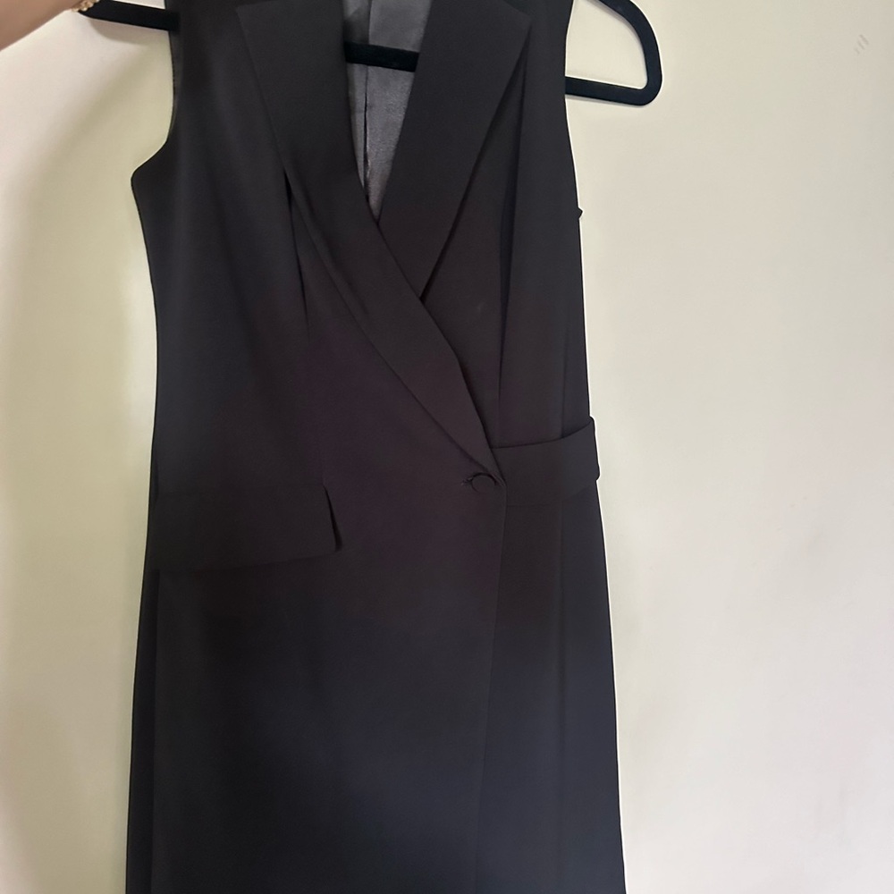 White House Black Market Black Sheath Midi Dress